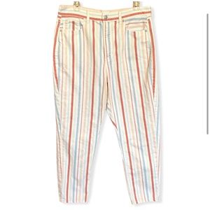 American Eagle Striped Mom Jeans Size 12